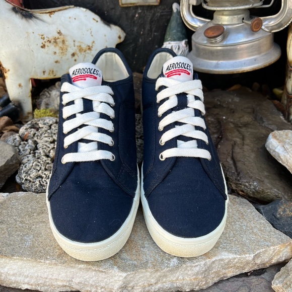 Aerosoles Navy Blue Sneakers - Picture 4 of 9